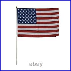 100 Pack USA Stick 12x18in Flag USA Flag American Stick Flag Handheld USA Flag