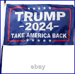 100 pcs Trump 2024 Take America Back Flag American USA Donald Trump 3x5FT