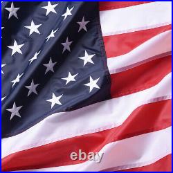 10Pcs 3x5FT US American Flag Stars Sewn Stripes Brass Grommets USA 210D Oxford