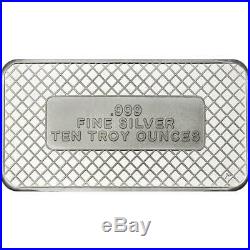 10oz American Flag Silver Bar USA. 999 fine silver with free shipping