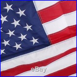 10x15' FT US USA U. S. American Flag Sewn Stripes Embroidered Stars Brass Grommet