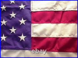 10x15 US AMERICAN FLAG NEW NYLON EMBROIDED STARS AND SWEN STRIPES