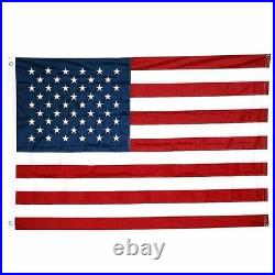 10x15 USA American Flag Nylon Heavy Duty Embroidered Stars Sewn Stripes Grommets
