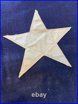 11'8'x6'6 Vintage 1908 Antique 46 Star American Flag United States USA e724