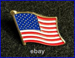 1200 USA American Flag Lapel Pins with Safety Rubber Backs USA Lot of 1200 pins
