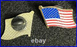 1200 USA American Flag Lapel Pins with Safety Rubber Backs USA Lot of 1200 pins
