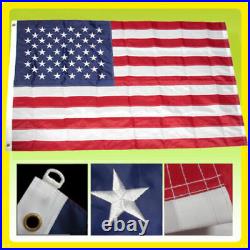 12x18 Embroidered Sewn U. S. USA American 50 Star Premium Nylon Flag 12'x18' 300D