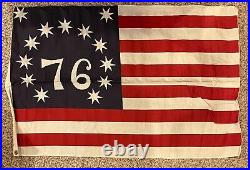 1976 Vintage US Made Bicentennial American US 50 +13 Star Colonial Flag Set NIB