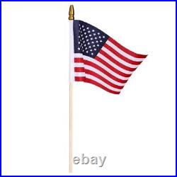 1PCS Small American Flags 4x6 Inch US Flag Mini Flag Hand Held Stick Flag USA