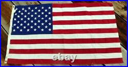 2 United States American 50 Star Flag, Memorabilia Vintage Faded Glory USA F