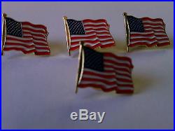 200 High Quality American Waving Flag Lapel Pins Patriotic US U. S. USA U. S. A