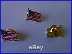 200 High Quality American Waving Flag Lapel Pins Patriotic US U. S. USA U. S. A