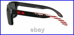 $206 NWT Oakley Holbrook American Heritage USA Flag Black Prizm Polar Sunglasses