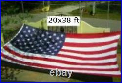 20x38 Embroidered Sewn USA American 600D Nylon Flag 20'x38