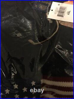 $248 Nwt 2020 Polo Ralph Lauren XXL Heavyweight 2020 USA Flag Cotton Sweater