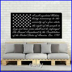 2nd Amendment, America's Original Homeland Security, Flag Canvas Wall Art