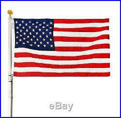 30 FT Residential Flag Pole Flagpole Kit & 3x5 US American Flag MADE IN USA MAGA