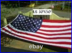 30x50 Embroidered Sewn USA American 600D Nylon Flag 30'x50