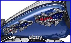 3D American Flag Bike Decal, USA Flag Motorcycle Vinyl, USA Flag Bike Sticker
