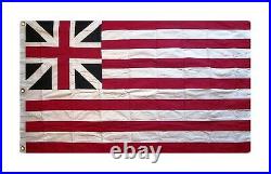3x5 Grand Union COTTON Flag First American Flag Revolutionary War Flag with Clips