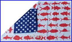 3x5 USA Fish Flag Dolphin Tuna Shark American Flag Banner
