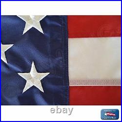 4'x6' FT American Flag USA US U. S. Embroidered Stars Sewn Stripes Brass Grommets