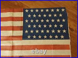 45 Star American Parade Flag 1896-1908 Utah Cheesecloth Patriotic Old Glory USA