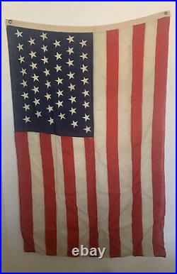 46 Star American Flag Antique 1908-1912 6' X 4' Collectible Americana USA