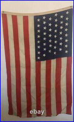 46 Star American Flag Antique 1908-1912 6' X 4' Collectible Americana USA