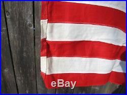 48 Sewn Star Stripe US Flag WWI/WWII Era American USA Bull Dog Bunting Box WW2
