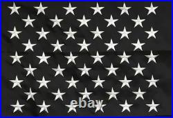 4x6 Embroidered Sewn Thin Red Blue Line USA American 210D Nylon Flag 4'x6