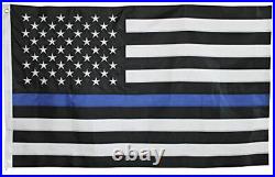 50-100 3x5 USA Police Thin Blue Line Flag Memorial Law Enforcement WHOLESALE LOT