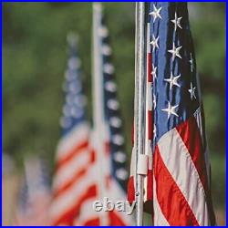 5x8 American Flag Large US Flags Made in USA Heavy Duty Embroidered Stars Sewn