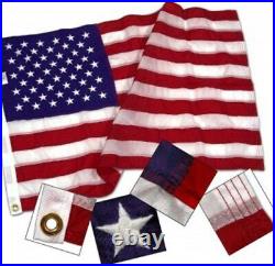 6x10 ft American Flag 2 Ply Heavy Duty Polyester Sewn Stars & Stripes USA Made