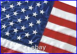 6x10 ft American US Flag NYLON Sewn Embroidered Stars Sewn Stripes Made in USA