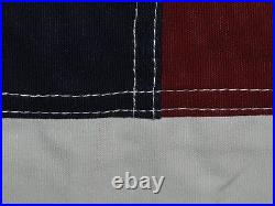 8X12 ft USA American 50 Star 100% Cotton Flag 12X8 Banner Grommets Embroidered