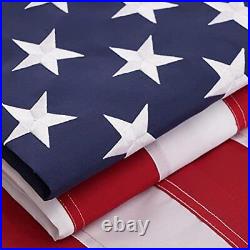 8x12 American Flag Large US Flags Made in USA Heavy Duty Embroidered Stars Sewn