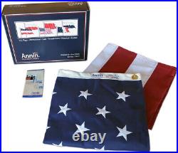 8x12 FT Annin US American Flag Tough-Tex Polyester Flag Model 2750