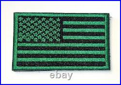 AMERICAN FLAG EMBROIDERED PATCHES BULK LOT 110 Pcs USA US VELCRO Brand Fastener
