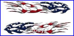 AMERICAN FLAG USA Boat Car Truck Trailer Graphics Decals Stickers Wrap 2- 50