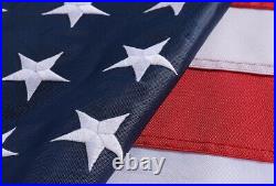 AMERICAN FLAGS U. S. A. EXPERT US Flag Heavy Duty Nylon Embroidered Stars Sewn USA