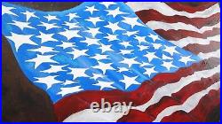 American American Flag PAINTING. AMERICA WE LOVE Original by Artist AUTHENTIC