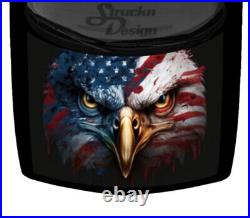 American Bald Eagle Head Flag Car Truck Vinyl Decal Hood Wrap Graphic Fierce USA