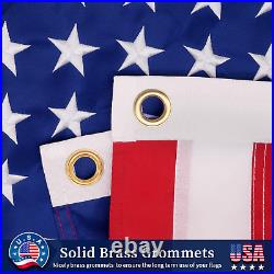 American Flag 10x15 FT For Outside Made in USA Most Durable, Heavy Duty, Luxury