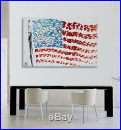 American Flag 40, USA flag, United states of america, original oil painting