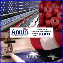 American Flag 4X6 Ft. Tough-Tex the Strongest, Longest Lasting Flag by, 100% Ma