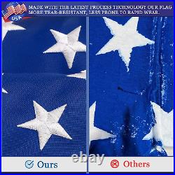 American Flag 8X12 FT for outside 100% in USA Most Durable, Heavy Duty