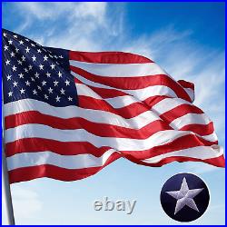 American Flag 8x12 FT, US Flags with Embroidered Stars Sewn 8 by 12 Foot