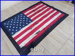 American Flag Area Rug, USA Flag Rug, American Flag Rug, American Flag Pattern Rug