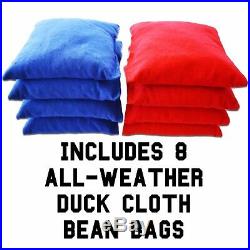 American Flag Bean Bag Toss Tailgate Cornhole Boards Game Foldable Set